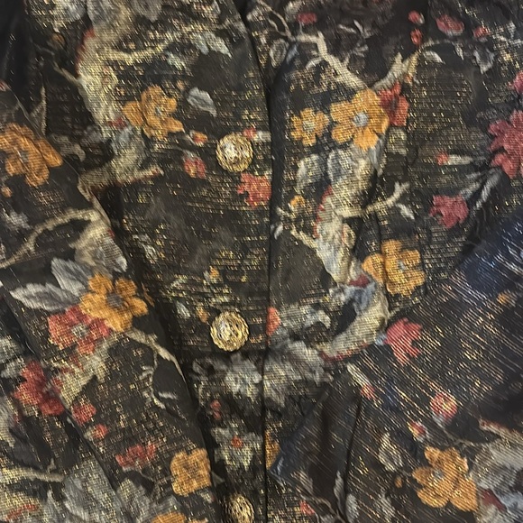 Miss Elliette vintage black floral blazer - Picture 12 of 12